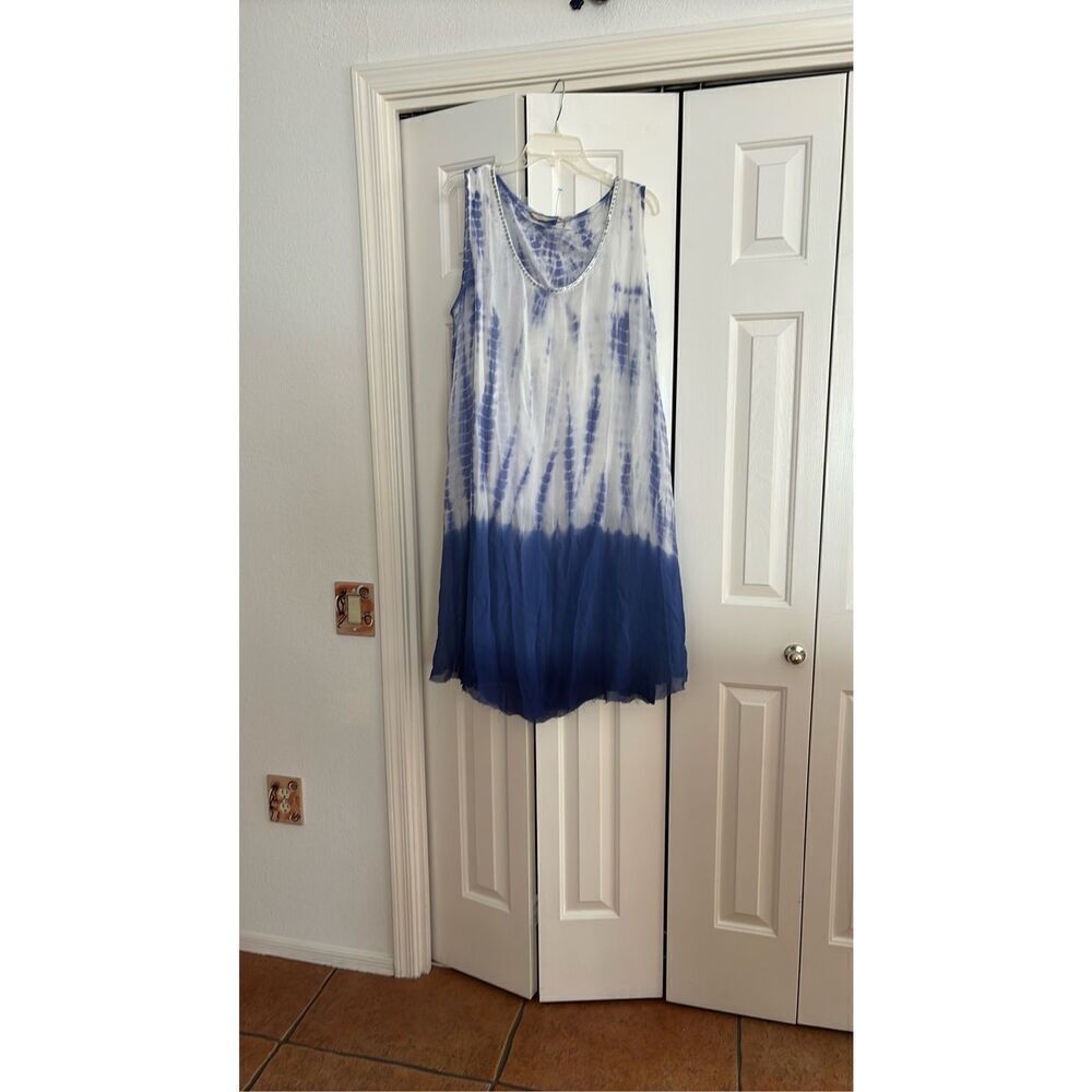 Soft Surroundings Lined Tie Dye Dress/Coverup